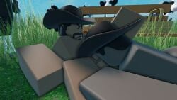 angry_face bearded black_body cowboy_hat cows daviiblue grass_field legs_apart naked roblox sucking_penis