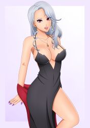 atlus breasts dress female female_only persona persona_5 rrl0215 sae_niijima solo