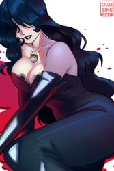 black_hair breasts calvinsimsart female female_only fullmetal_alchemist lust_(fullmetal_alchemist) solo tagme