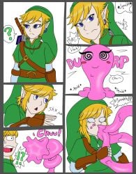 female goo_transformation kobi-tfs link male_only pre-transformation solo starwind16 tentacle tentacle_sex the_legend_of_zelda transformation weird