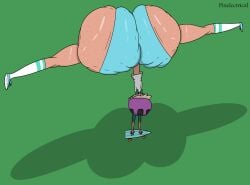 ass_bigger_than_head ass_focus bottom_heavy breastless clothed dumptruck_ass female female_only hyper_ass impossible_pose jackie_lynn_thomas pixelectrical public public_nudity sideass star_vs_the_forces_of_evil