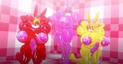 3d 3d_(artwork) astolfo_(fate) ballsack bunny_ears bunny_girl bunny_humanoid bunny_tail fate_(series) female five_nights_at_freddy's fnaf futanari huge_ass huge_breasts jeanne_d'arc_(fate) mordred_(fate) next_yucoru_s nipples post_transformation testicles thick_thighs transformation whiskers wide_hips