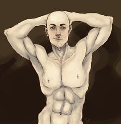 1boy bald bioshock frank_fontaine male male_only nude solo tagme