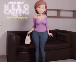 1girls 3d animated ass audition big_ass big_breasts bra breasts brown_eyes brown_hair clothing crisisbeat curvaceous curves curvy disney elastigirl female female_only helen_parr hero_casting hourglass_figure huge_ass large_ass lips milf mp4 no_sound panties pixar short_hair smooth_skin solo solo_female tagme the_incredibles thick thick_thighs thigh video voluptuous watermark wide_hips wip