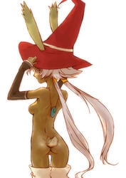 animal_ears bunny_ears dark-skinned_female dark_skin female final_fantasy final_fantasy_tactics_advance humanoid red_mage silver_hair tagme viera