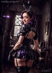 1girls actress ai_generated arya_stark big_breasts bunny_girl bunnysuit celebrity cleavage corset dark_fantasy detailed female female_only game_of_thrones goth goth_girl gothic gothic_lolita high_quality hourglass_figure hyperrealistic latex latex_clothing latex_gloves latex_stockings leak leaked logart lolita_fashion maisie_williams photorealism photorealistic purple_hair real_person realistic seductive sensitive solo stable_diffusion