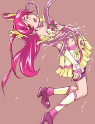 1girls ambiguous_penetration between_legs bike_shorts blush clothing covered_penetration cure_dream female flat_chest flower hadime hair_flower hair_ornament hajime_(caramel_toone) imminent_rape implied_penetration implied_sex long_hair magical_girl open_mouth pink_hair precure pretty_cure restrained sex_under_clothes sex_under_skirt shorts shorts_under_skirt skirt solo straight_hair tearing_clothes tentacle tentacle_on_female tentacle_under_clothes tentacle_under_skirt tentacles_under_clothes torn_clothes wet wince wink yes!_precure_5 yes!_pretty_cure_5 yumehara_nozomi