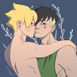 2boys adoptive_incest adoptive_siblings black_hair blonde_hair blue_eyes bored bored_expression bored_sex boruto:_naruto_next_generations boruto_uzumaki brother brothers clothed clothing cowgirl_position cuddle cuddling duo duo_focus ear_piercing earrings embrace embracing facial_markings femboy gay gay_male gay_sex glitchingpeach hi_res high_resolution highres incest jewelry kawaki kiss kissing light-skinned_male light_skin male male/male male_only naruto naruto_(series) pale-skinned_male pale_skin romantic romantic_sex shonen_jump shounen_jump shueisha sibling siblings sitting sitting_on_lap sitting_on_person sleeveless sleeveless_shirt straddling tank_top teen teen_boy teenage teenage_boy teenager topless topless_male twink uzumaki_boruto very_high_resolution weekly_shonen_jump weekly_shounen_jump whisker_markings whiskers yaoi yellow_hair