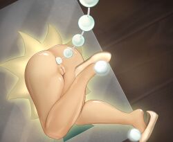 anal anal_beads anal_beads_in_ass ass disney disney_fairies fairy feet shoes skirt stuck stuck_in_object stuck_in_wall tinker_bell tinker_bell_(disney) tinkerbell upskirt