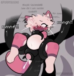 anthro balls bell bell_collar big_balls big_penis blush blush_lines blushing_profusely bodily_fluids bondage bound collar collar_only confusion cum cum_from_penis cum_in_ass cum_inside cum_while_penetrated cumshot deep_penetration domestic_cat ear_piercing ejaculation english_text excessive_cum excessive_genital_fluids felid feline felis fellatio genital_fluids genitals glk glue_(purrmaxxing) hi_res humanoid_genitalia humanoid_penis inflation inner_monologue lifted male male_penetrated mammal multiple_piercings nude nude_male nya oral oral_penetration penetration penile penis piercing pupils purrmaxxing questionable_consent restrained restrained_by_tentacles scared sex solo spitroast spread_legs spreading stomach_bulge swelling tears tears_of_fear tentacle tentacle_cum tentacle_in_mouth tentacle_penetrating_anthro tentacle_penetrating_male tentacle_penetration tentacle_sex tentacles_around_arms tentacles_around_legs tentacles_everywhere text thinking thoughts