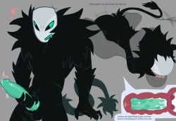 anal_sex anon black_fur blush clawed_fingers claws color cum cum_in_pussy cum_inside die_of_death_(roblox) digital_media_(artwork) fur genitals grabbing grey_background heart heart_symbol holding_penis knot knotting looking_down looking_pleasured missionary missionary_position open_legs penis precum pursuer_(die_of_death) pussy roblox roblox_game robloxian scar scars_all_over tail text unknown_artist vaginal_sex wagging_tail womb_kiss xray_view