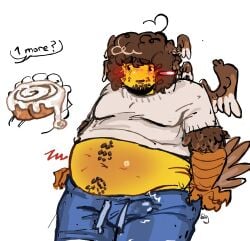 avian belly_focus boner boner_in_pants fat_ass fat_butt fat_fetish fat_male food forsaken_(roblox) precum_through_clothing rad1ish roblox roblox_game robloxian shedletsky shedletsky_(forsaken) stuffed_belly swollen_belly tagme