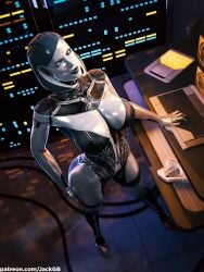 1girls 2025 3d alternate_breast_size big_breasts breasts completely_nude detailed_background edi female female_only indoors jackgb legs_apart looking_at_viewer mass_effect mass_effect_3 nude nude_female robot robot_girl solo