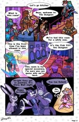 bartom chester_equine club collar dungeon fox glory_wall gloves goggles harness hermaphrodite horse intersex jockstrap kobold koizumi_kobold male maxamilion_the_fox rabbit rico_ro-ni scarf sex_swing shorts skunk t-shirt tank_top vest