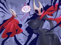 1girls 2_horns alternate_body_type alternate_breast_size arthropod artist_name big_ass big_breasts big_butt black_body black_skin breasts bubble_ass bubble_butt bug bug_girl female female_only hollow_knight hollow_knight:_silksong hornet_(hollow_knight) large_ass large_breasts large_butt silksong sou_pinatorrr team_cherry