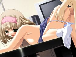 blush breasts censored from_behind game_cg panties sex underwear