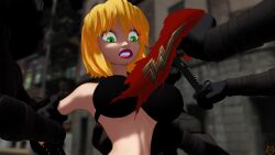alley alleyway arm_grab assisted_exposure blonde_hair bra breasts busty cosplay costume criminal curvy cutting_clothes danger embarrassed faux_action_girl forced_exposure forced_undressing green_eyes holding_arm holding_arms imminent_exposure imminent_gangbang imminent_gangrape imminent_rape knife lordcoyote male masked_male multiple_boys multiple_males peril remake restrained scared tank_top tearing_clothes torn_clothes undressing wonder_woman_(cosplay) worried you_gonna_get_raped