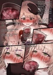 1_breast 1girls 2d amputated_breast anus ass asshole barbell_piercing begging_to_stop bleeding_from_breast blonde_female blonde_hair blood blood_in_container blush bondage breast_destruction breast_mutilation breast_torture breasts breasts_out bruise bruised bruised_stomach captured censor_bar censored completely_nude_female crying crying_with_eyes_open defeated degradation_text dialogue_bubble drinking drinking_blood female female_focus forced_drinking forced_mastectomy gore green_eyes guro hair_ornament humiliation labia legs_up long_hair mastectomy mutilated_breast mutilation naked naked_female nipple_piercing nipple_torture nipples nude nude_female pain painful pierced_nipples piercing pink_nipples pom_pom_(clothes) pom_pom_hair_ornament rape rope rope_bondage ryona scared scared_expression shigure_ui_(vtuber) small_breasts sobbing sweating tally_marks tears teenage_girl teenager tegdor terrified text toilet_symbol torture translated vtuber writing_on_belly writing_on_breasts writing_on_chest writing_on_pussy writing_on_thigh young_female