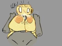 ! 1boy 1girls anon anonymous_male areola areolae balls_peek belly_button big_breasts bitch blush breastjob breasts cum_in_mouth cummed cumshot dandy's_world dandys_world digital_media_(artwork) drinking_cum fossil freckles freckles_on_breasts freckles_on_hips full_mouth glk gray_background grey_skin halodouble hands holding_breasts light_yellow_body nipples orange_nipples panting penis penis_in_mouth pov_male roblox roblox_game shelly_(dandy's_world) shivering slut spurting steamy_breath sweat tagme viewer_pov