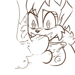 anthro archie_comics breasts chipmunk color cum fellatio female fur furry male mammal mobian_(species) monochrome nude oral partial_male penis rodent sally_acorn saltcore sega sonic_(series) sonic_satam sonic_the_hedgehog_(archie) sonic_the_hedgehog_(comics) sonic_the_hedgehog_(series)