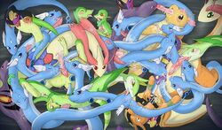 arbo arbok charizard color dragonair dragonite ekans fellatio female flygon furry furry_only habunake hakuryu interspecies jalorda janovy kairyu lizardon male milokaross milotic multiple_females multiple_males nintendo no_humans oral orgy pokemon pokemon_(species) serperior servine seviper sex snivy straight tsutarja vaginal_penetration yaoi