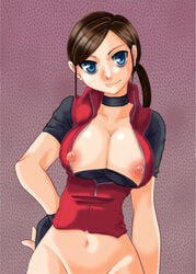 claire_redfield female female_only huge_eyes human pointy_chin resident_evil solo tagme