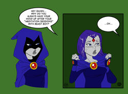 1girls callmepo color colored dc dc_comics dcau dimsumboy22 female female_only forehead_jewel medium_breasts purple_eyes purple_hair rachel_roth raven_(dc) smooth_skin solo teen_titans