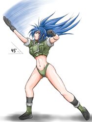 blue_hair dew king_of_fighters leona_heidern snk tagme