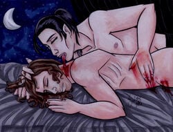 abraham_van_helsing artist_request blood dracula dracula_(series) gay male male_only