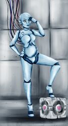 1girls 2d female female_only glados humanoid maszrum portal_(series) robot robot_girl robot_humanoid solo tagme