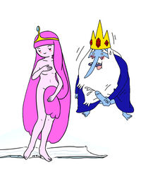 adventure_time cartoon_network fine_art_parody ice_king princess_bubblegum tagme the_birth_of_venus