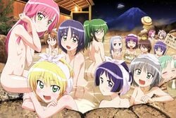 aika_kasumi athena_tenoushuu ayumu_nishizawa chiharu_harukaze female hayate_no_gotoku! hinagiku_katsura hot_spring isumi_saginomiya izumi_segawa maria_(hayate_no_gotoku!) miki_hanabishi nagi_sanzenin pink_hair risa_asakaze saki_kijima sakuya_aizawa sonia_shaflnarz uncensored yukiji_katsura