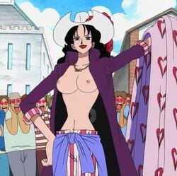 alvida artist_request breasts edit female male nipples no_bra nude nude_filter one_piece screencap