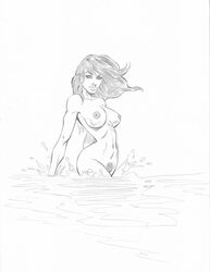 aspen_matthews fathom female keith_dotson monochrome nude top_cow water