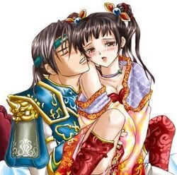 da_qiao dynasty_warriors female human male straight tagme zhao_yun