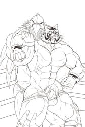 bird crossover felid gay king_of_fighters male male_only muscular muscular_male tagme tiger tiger_mask tiger_mask_w tizoc yaoi