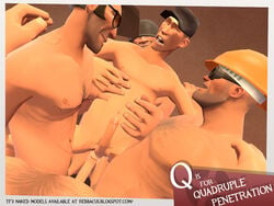 3d age_difference anal_penetration anal_sex chest_hair crying dreamandnightmare engineer engineer_(team_fortress_2) erect_while_penetrated erection feet_out_of_frame four_on_one gangbang garry's_mod gay goggles hard_hat head_out_of_frame human legs_held_open male male_only medic medic_(team_fortress_2) multiple_boys multiple_penises nude older_dom_younger_sub older_penetrating_younger orgy pained_expression penis_size_difference pov precum_drip quadruple_penetration scars scout sitting_on_penis sniper sniper_(team_fortress_2) soldier soldier_(team_fortress_2) spread_legs stretched_anus team_fortress_2 yaoi