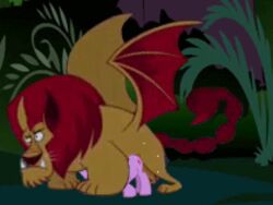 animal animated friendship_is_magic lowres manticore my_little_pony persian_mythology smooth_skin twilight_sparkle_(mlp)