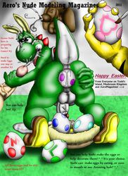 2011 aeromagazines anthro ass color easter egg interspecies male male_only mario_(series) multiple_males nintendo penis tagme testicles yaoi yoshi