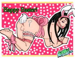 1boy ball_gag balls bondage bunny_boy bunny_ears bunny_tail bunnyboy buttplug easter envy_(fma) femboy fullmetal_alchemist gag garter male male_only solo testicles yaoi