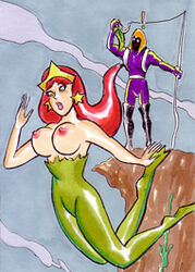 1girls aquaman_(series) breasts dc female female_focus joe_gravel mera