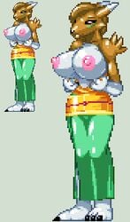 casetermk digimon female pixel_art renamon seiko_hata transformation