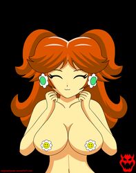 1girls animated bb big_breasts bimbo blue_eyes breast_focus breast_jiggle breasts brown_hair closed_eyes earrings female female_only happy huge_breasts human jiggle large_breasts looking_at_viewer magnus-bowser mario_(series) mostly_nude nintendo nude open_mouth pasties princess_daisy pubic_hair shoulder_length_hair smile solo straight_hair twintails wide_hips