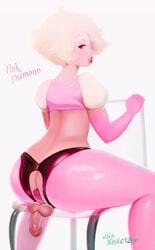 1futa absurdres anus ass balls buttplug cartoon_network cutout diamond_authority dickgirl erection futa_only futanari gem_(species) highres hourglass_figure intersex lipstick looking_at_viewer looking_back milf panties penis pink_diamond_(steven_universe) sex_toy small_penis solo solo_futa steven_universe testicles voidnosferatu