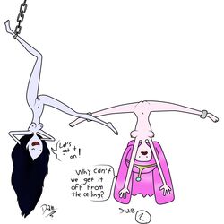 adventure_time amigodan long_hair marceline princess_bubblegum temjin89 upside-down vampire