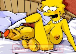 autofootjob batothecyborg futanari human hyper hyper_penis intersex lisa_simpson self_footjob the_simpsons toonfanclub what