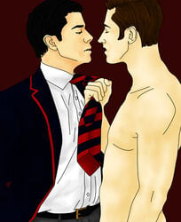 artist_request blaine_anderson gay glee_(tv_series) kurt_hummel teen_boy