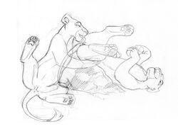 disney feral lynx_girl_(artist) monochrome nala rough_sketch sarabi tagme the_lion_king