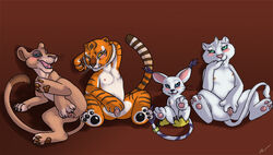 anthro digimon disney father_of_the_pride feral gatomon isil kung_fu_panda master_tigress nipples pussy sierra the_lion_king vitani