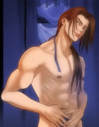 1boy cao_pi dynasty_warriors long_hair male male_only nude solo tagme